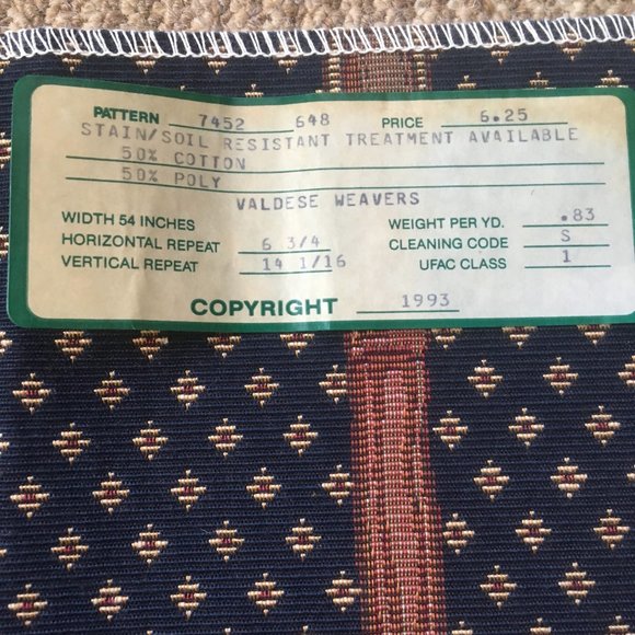 Valdese Weavers Decorative Fabric.3 pieces - Picture 10 of 10